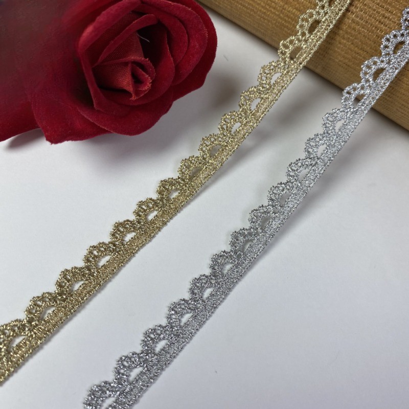 lacet-en-dentelle-brod-10-yards-or-argent-1-cm-pour-couture-artisanat