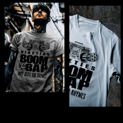 Hip Hop T-shirt NY DJ 90s Brooklyn Queensbridge Hip Hop cypha battle rap tee
