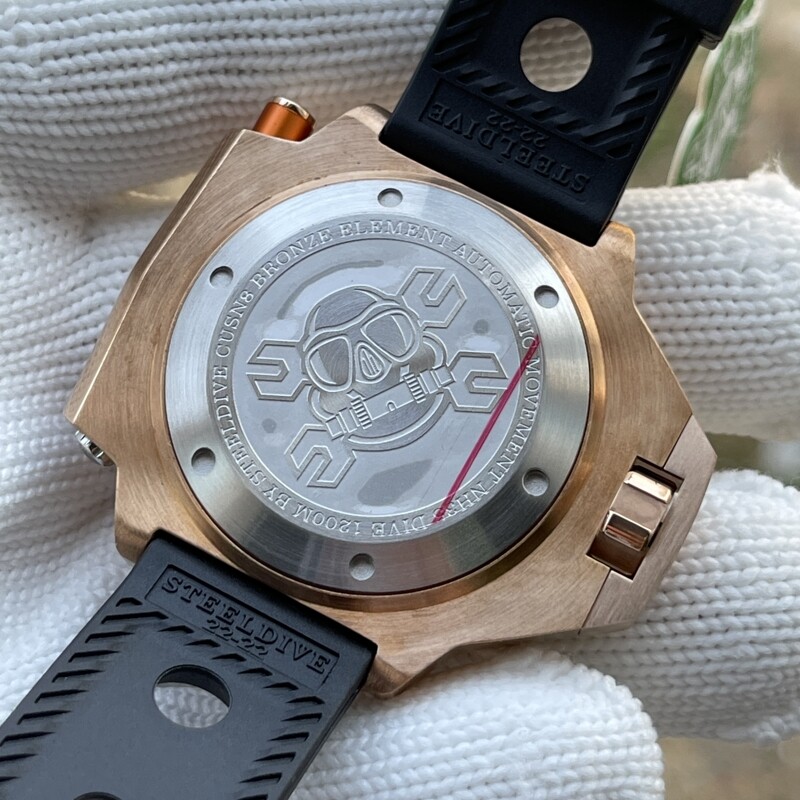 Pre-owned Proxima Steeldive Men Automatic Watch 1200m Waterproof Mens Dive Watches Luminous Bronze