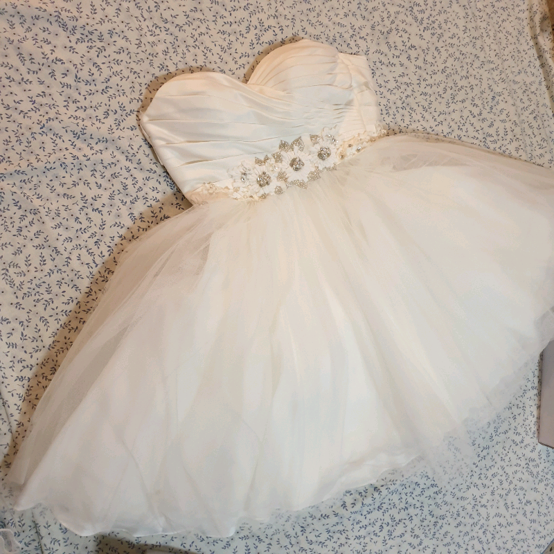 Wedding Dress Forever Yours 1950 Style Short Tea Dress In