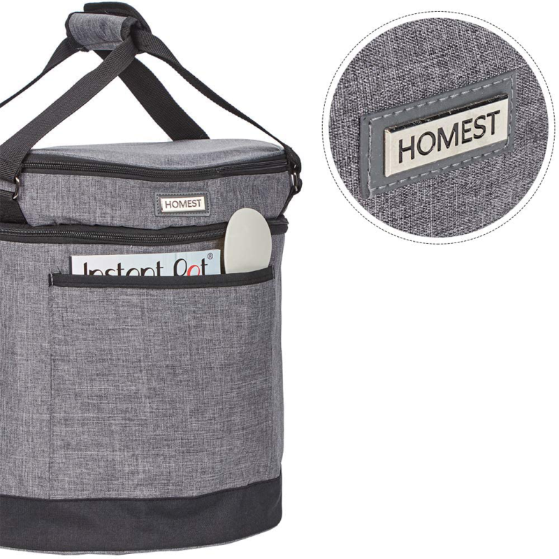 HOMEST 2 Compartments Carry Bag Compatible with 6 Quart Instant Pot, These Press