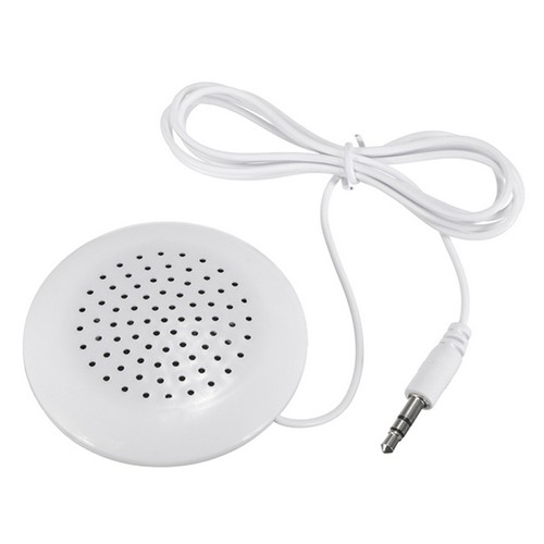 Mini White 3 5mm Pillow Speaker For Mp3 Mp7 Player Phone Cd Radio
