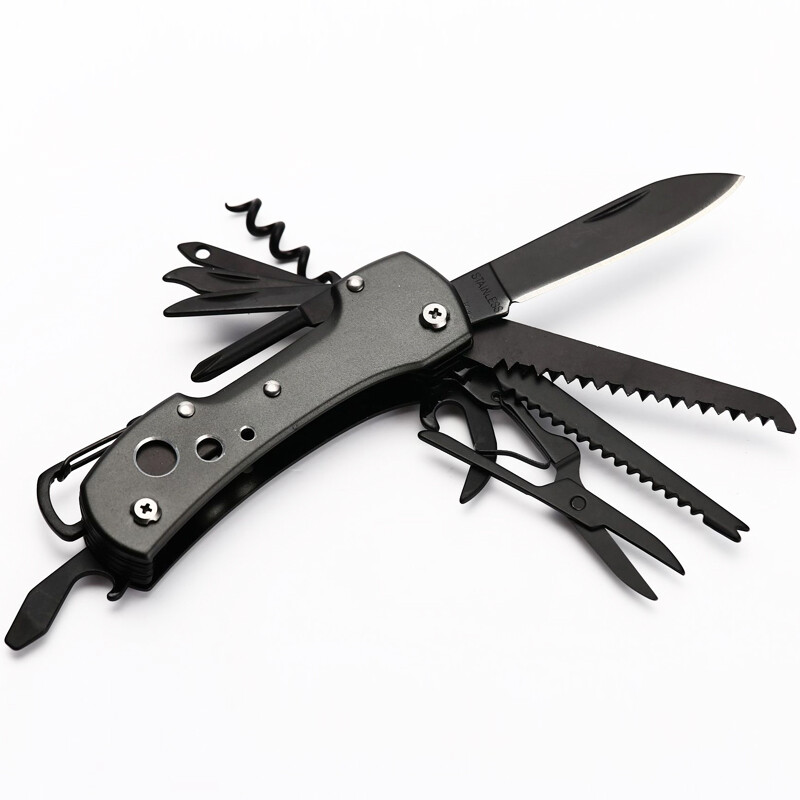 15-in-1 Multi Tool Folding Pocket Knife Outdoor Survival Compact Multitool