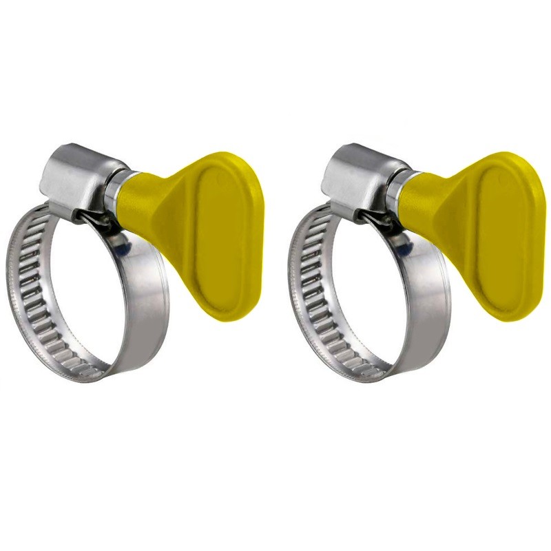 Set 2 Fascette Stringitubo Acciaio Fascetta Senza Vite Gas Acqua Tubo 32mm dfh