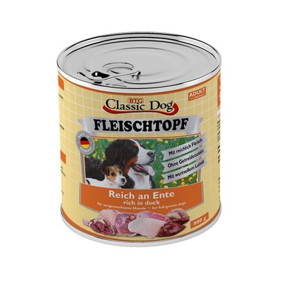 Classic Dog Adult Casserole Pur Rich IN Duck 12 X 28.2oz (4,99  / KG)