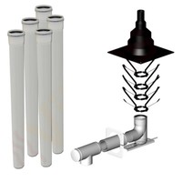Almeva Abgas Paket für Schachtsanierung 10 m RLU für Viessmann Vitodens 300-W