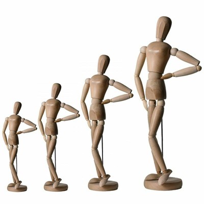 Gliederpuppe weiblich Modellpuppe Zeichenpuppe Holz-Zeichenfigur Puppe Figur