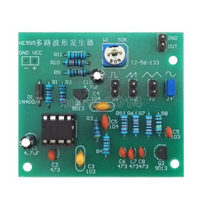 DIY Kits NE555 Multi-Channel Waveform Generator Module Sine Triangle Square Wave