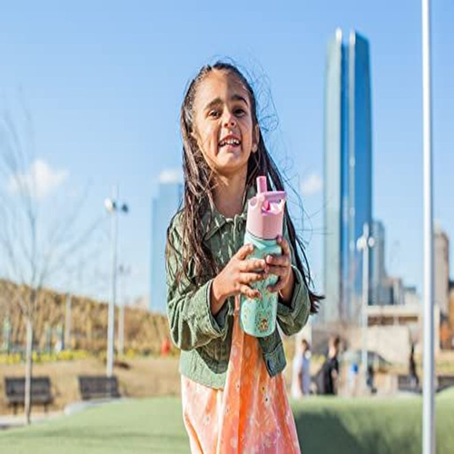 Simple Modern Kids Water Bottle with 1 Count (Pack of 1), -Under Construction