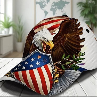 American Flag Bald Eagle Patriotic Hat  USA 3D Print (10 business day delivery)