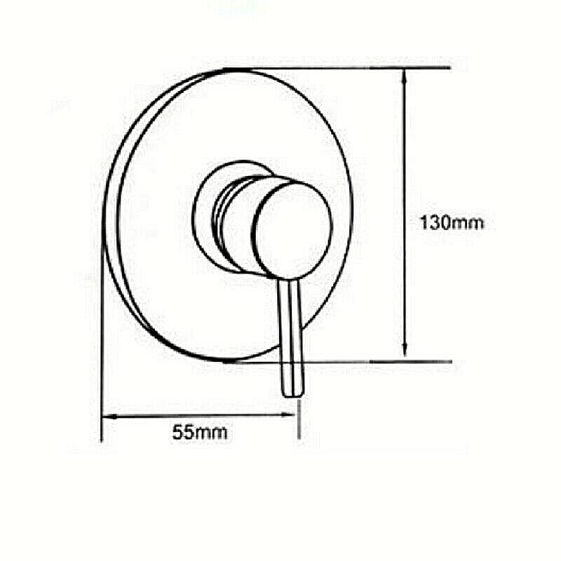 Miscelatore Doccia ad Incasso Monocomando Ottone Cromato Modello Pisa 69016 eas 1