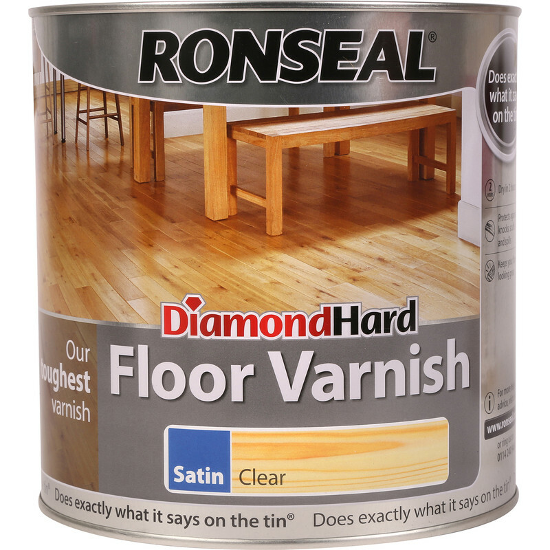 Ronseal Diamond Hard Floor Varnish 2 5l Clear Satin 5010214825837