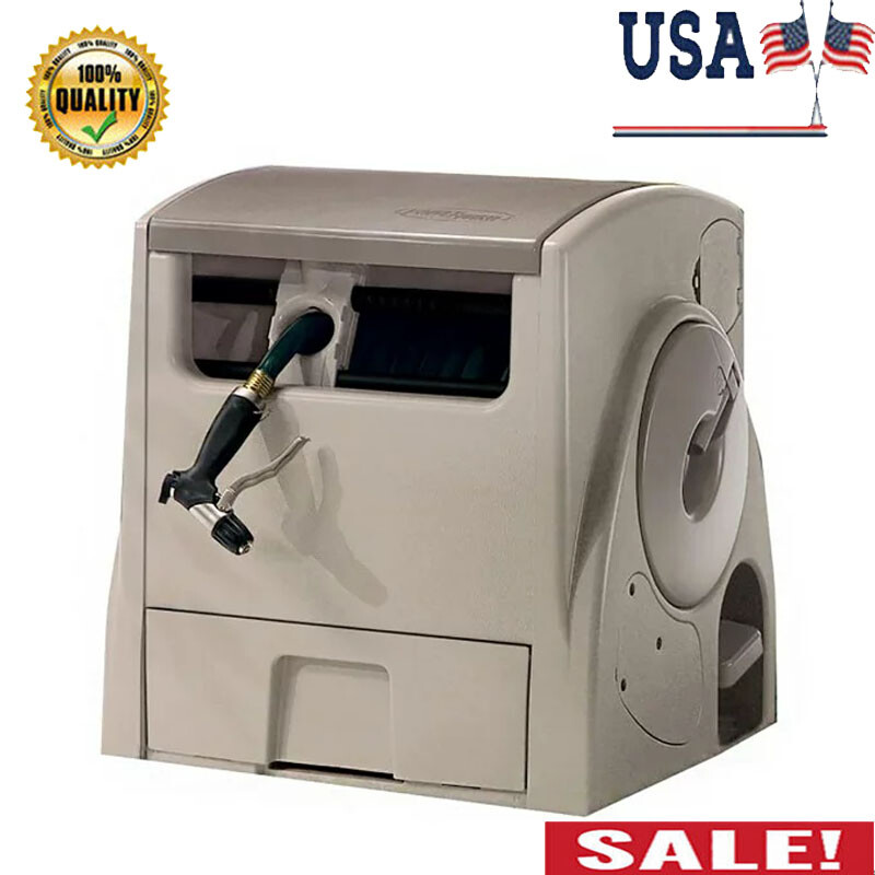 100 ft. Auto Power Rewind Hose Reel Garden Hose Storage Reel Organizer