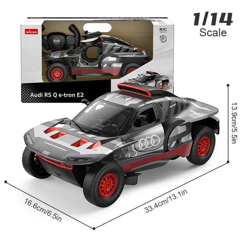 1:14 RC Car Audi RS Q E-Tron Dakar Champion Rally Racing Model Remote Control Dr
