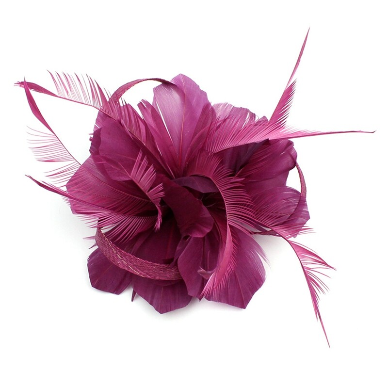 Women S Fascinators Headpieces Flower Hair Clip Feathers Small