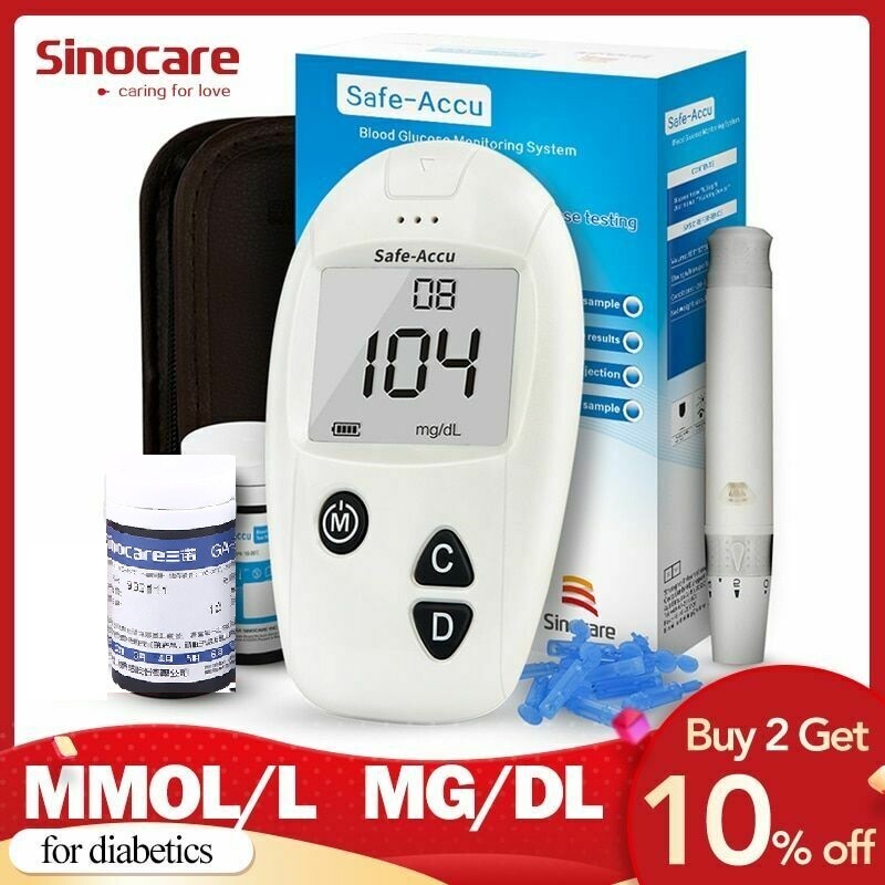 Bandes De Diabete De Kit De Glucometre De Sang De Ce De Sinocare Metre De Ebay