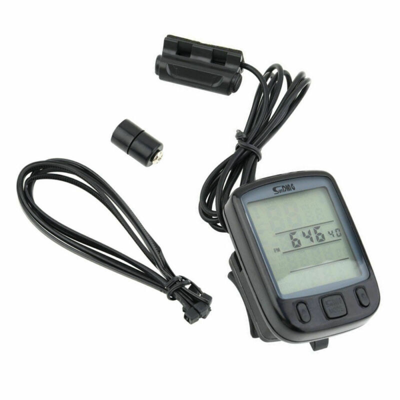 Waterproof Wired LCD Digital Cycle Bike Computer Bicycle Speedometer Odometer US