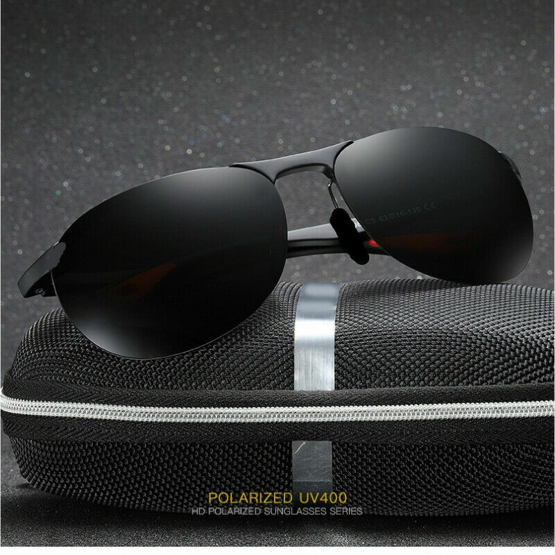 Aluminium HD Herren Polarisiert Sonnenbrille Fahren Brillen UV400 Pilotenbrille
