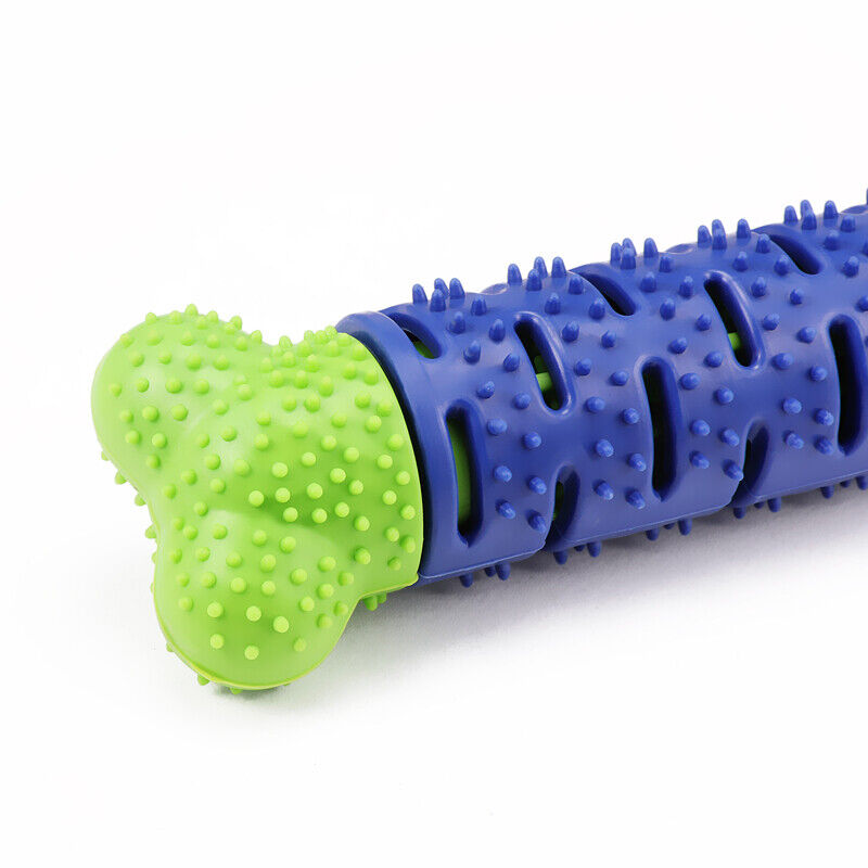 Pet Dog Chew Toys Aggressive Chewers Teeth Cleaning Oral Toothbrush Rubber Bone