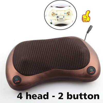 Relaxation Massage Pillow Vibrator Electric Shoulder Back Heating Kneading