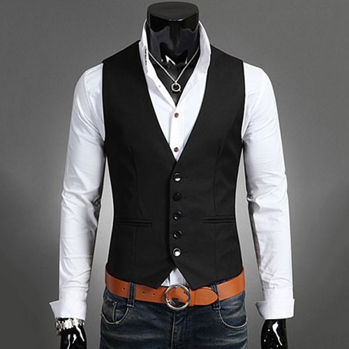 Herren Freizeit Anzugweste Formal Kleidung Vest Weste Anzug Tuxedo Mantel Jacke Ebay