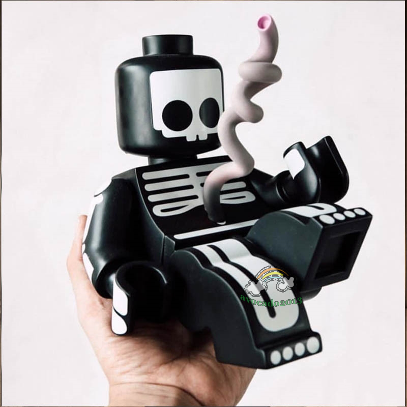 Mighty Jaxx Brick Baby Jason Freeny Black H21CM Toy Figure Limited