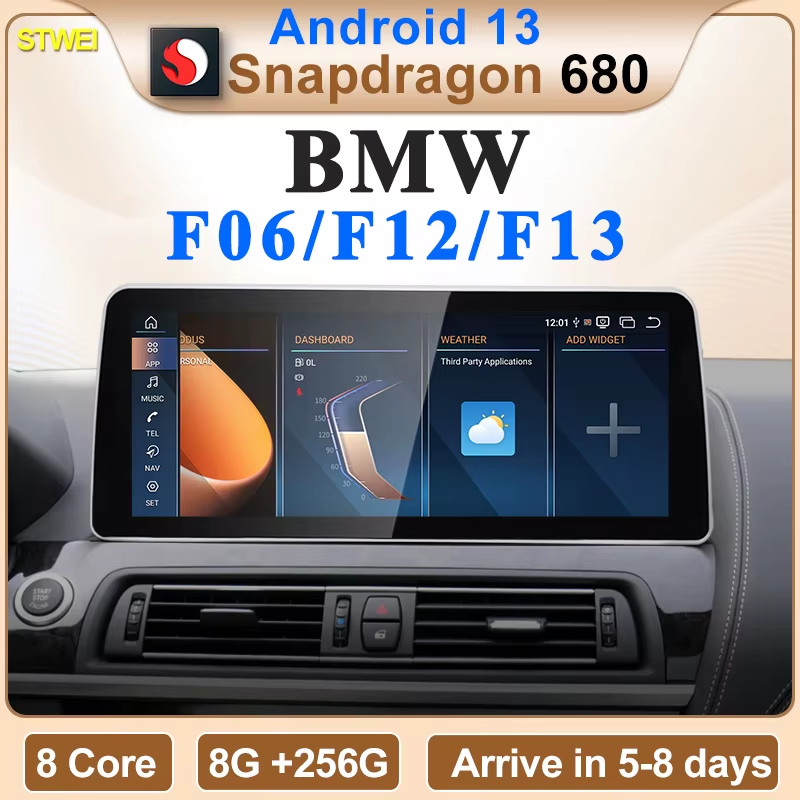 2024 New ID6 ID7 ID8 UI Android System Wireless Carplay AUTO For BMW 6Series F12