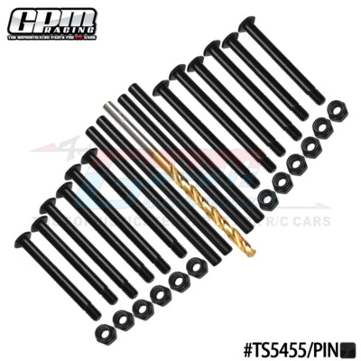 GPM Steel Front & Rear Suspension Pins For TRAXXAS Maxx Slash Maxx W/widemaxx