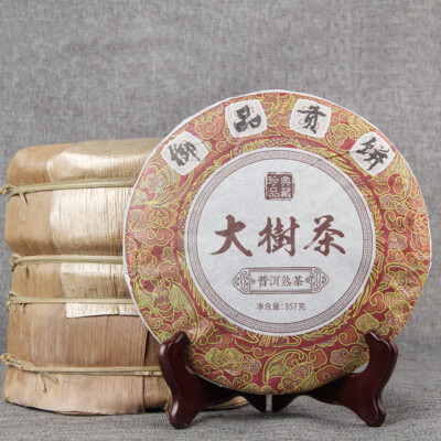 2019 Large Tree Tea Shu Puer Tea Da Shu Cha Palace Ripe Puer Tea 357g Collection