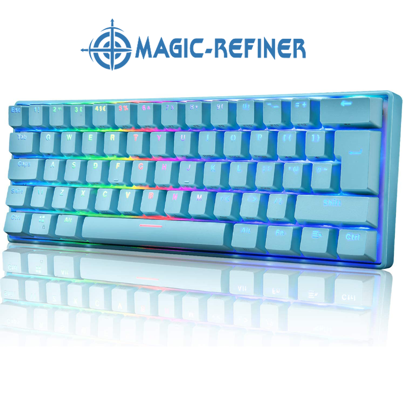 Wired Mechanical Gaming Keyboard 60% Layout Mini Keyborad Portable for PS4,PC