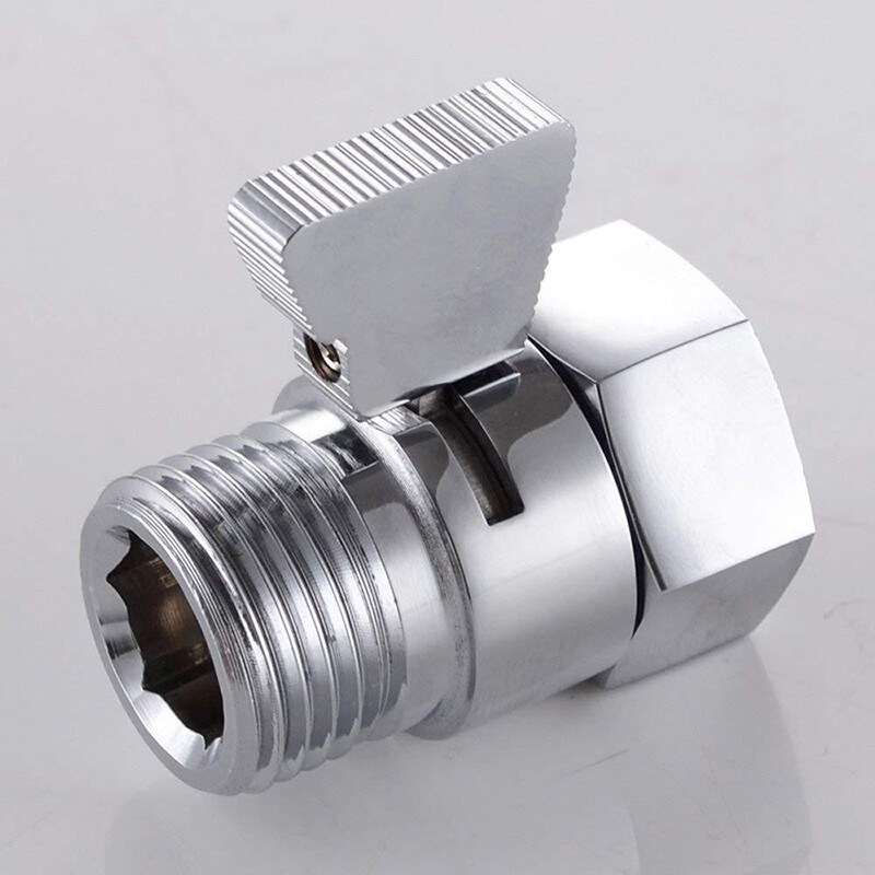 New Water Control Valve Shower Head Sprayer Watersaver Controller Shut-OFF B