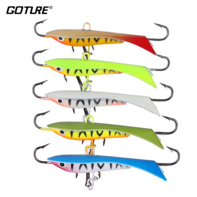 Goture Ice Fishing Lures Lot Lead Jig Head Assorted Size Spoon Hard Bait Hook