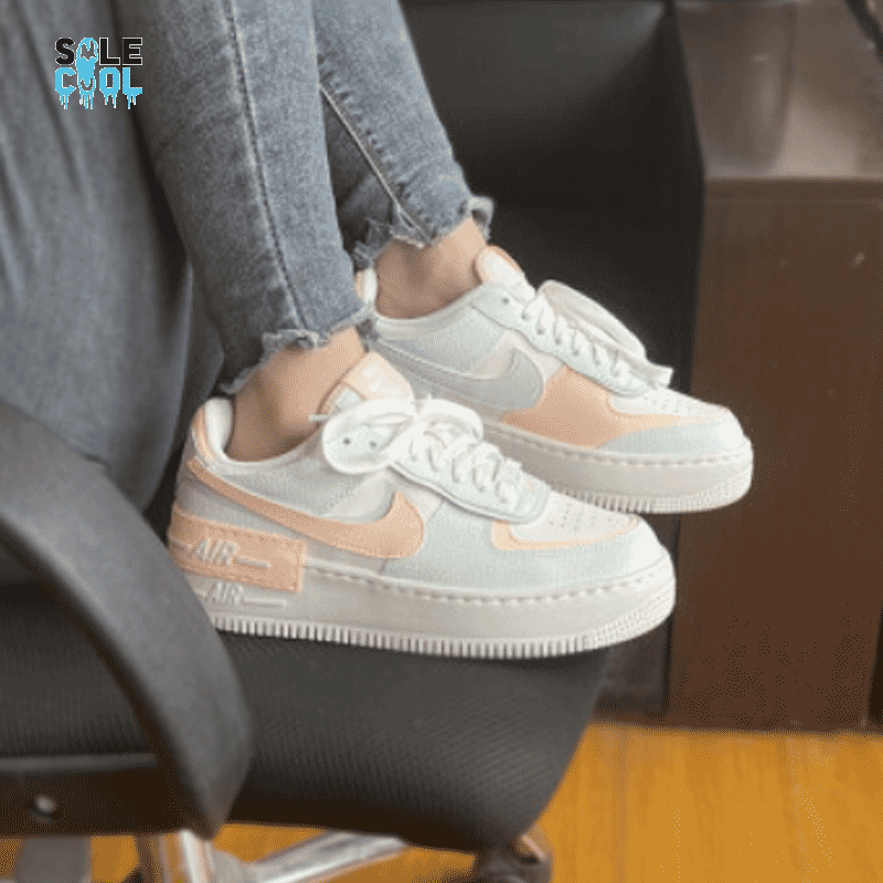 【Nike】ナイキ★Air Force 1 Shadow \"Sail Green\" CU8591-104 WMNS) Nike Air Force 1 Shadow 'Barely Green Crimson Tint