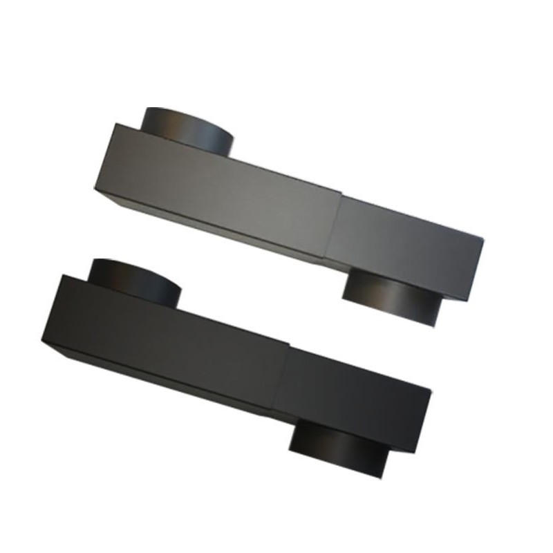 Ofenrohr Rauchrohr Kastenknie Flachknie 150mm grau schwarz Kamin