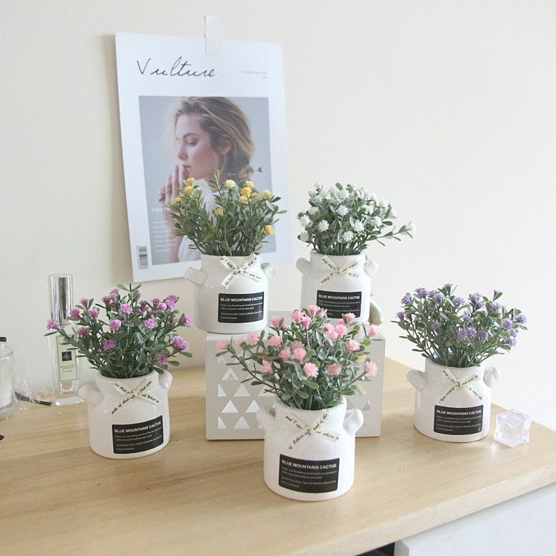 Artificial Baby S Breath Flowers Plastic Plant Bonsai Home Table