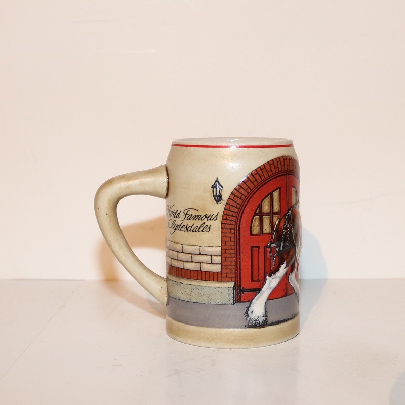 1989 Budweiser Beer  Clydesdale Mug