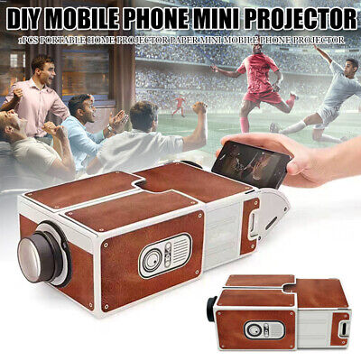 1x DIY Mini Handy Projektor Mobile Theater Versammlung Geschenk für Smartphone