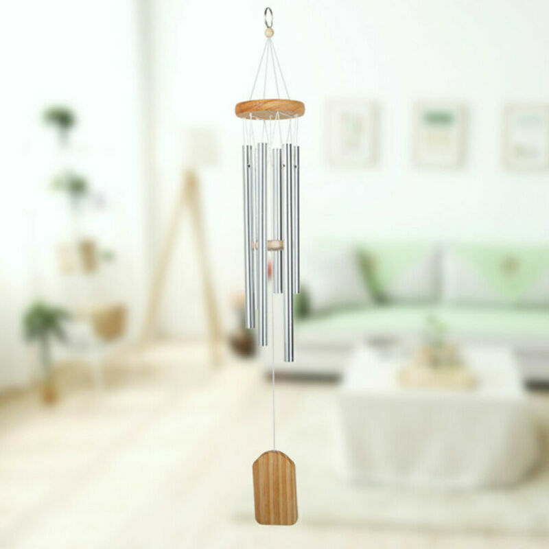 6 Tubes Garden Patio Hanging Home Decor Small Wind Chimes Memorial Chapel Bell.
