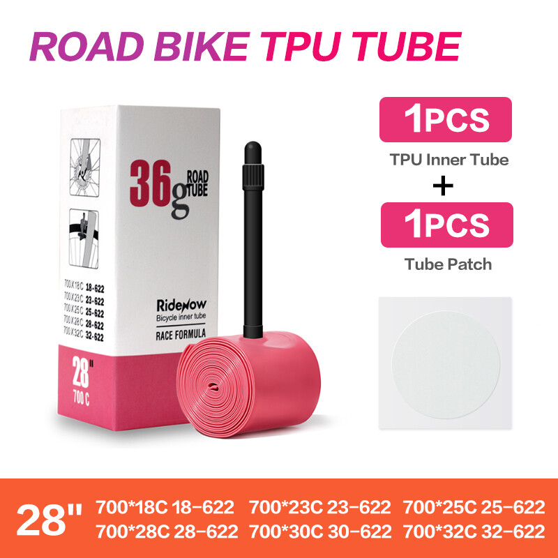 RideNow Ultralight Bicycle TPU Inner Tube 700x18/32C Road Bike 45/65/85mm SV 36g
