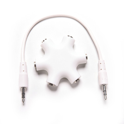 3.5mm Earphone Headphone Audio Splitter 1 Male to 2 3 4 5 Female Port CablC_sh