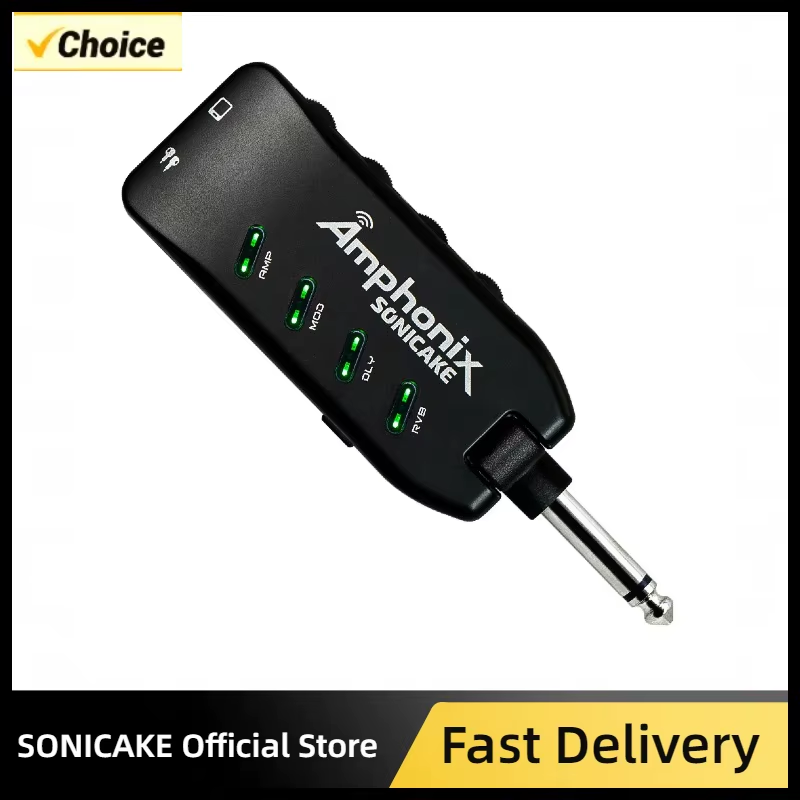 Bluetooth Headphone Guitar Amplifier Plug-In USB Chargable Portable Pocket Carry