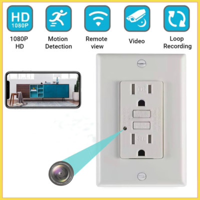 Cost-effective HD WIFI IP Home Secure /SAFE Mini Camera In AC Wall GFCI Outlet