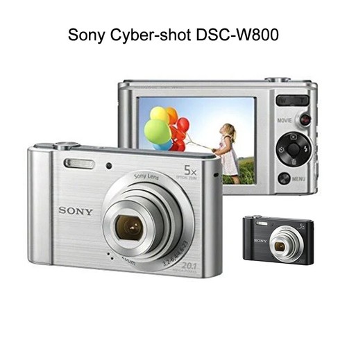 Sony Cyber-shot DSC-W800 20.1 MP 5x Optical Zoom Digital