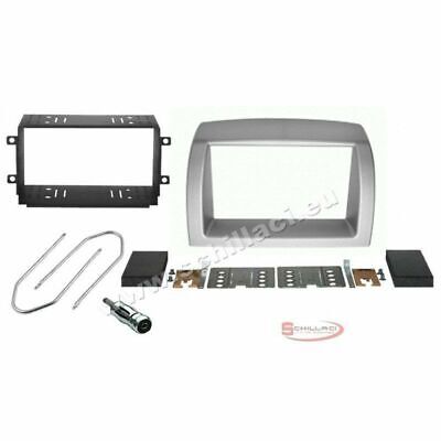 Kit mascherina grigio chiaro  autoradio 2 DIN Lancia Y Ypsilon 