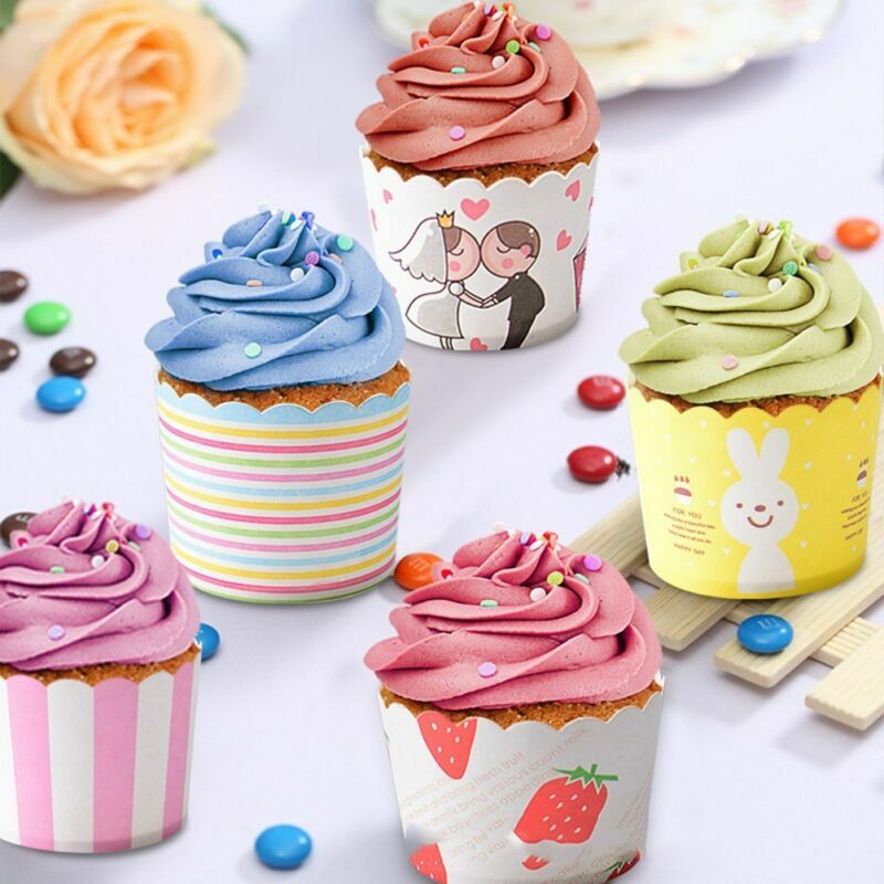 50x Kuchen Cupcake Wrapper Muffin Hullen Papierformchen Hochzeit Geburtstag Deko Ebay