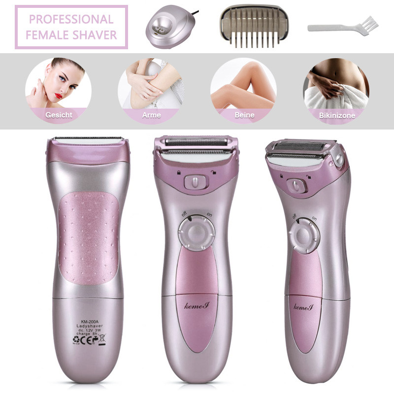 Womens Electric Cordless Lady Shaver Trimmer Hair Remover Epilator