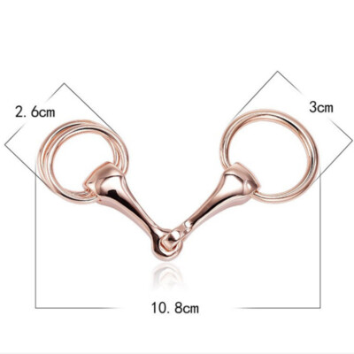 Horse Bit Fashion Silk Scarf Ring Clip Shawls Scarve Buckle Holder Trendy Charm#