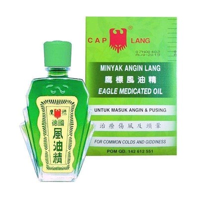 2x Minyak Angin Cap Lang Eagle Medicated Oil Caplang cap 24ml