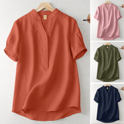トップス REGULAR COLLAR SHORT SLEEVE SHIRT-LOOSE time__1744276529__202502-