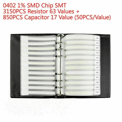 0201 0805 1206 0402 0603 1% SMD SMT Chip Resistor 170 Values Sample Book DIY#